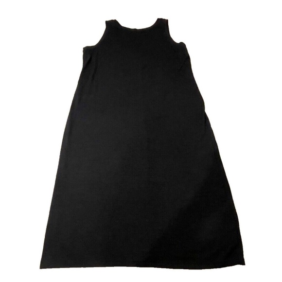 GAP Womens Long Stretch Tank Dress with Scoop Back; Black; Size Small - Picture 1 of 7